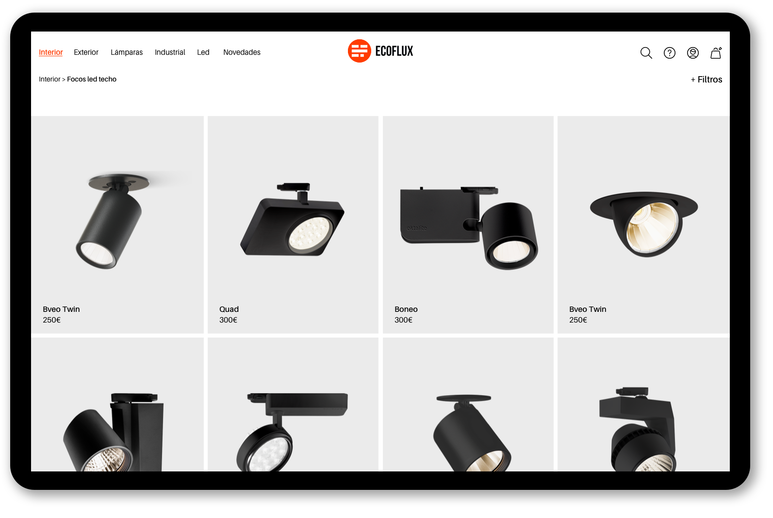 interior focos led