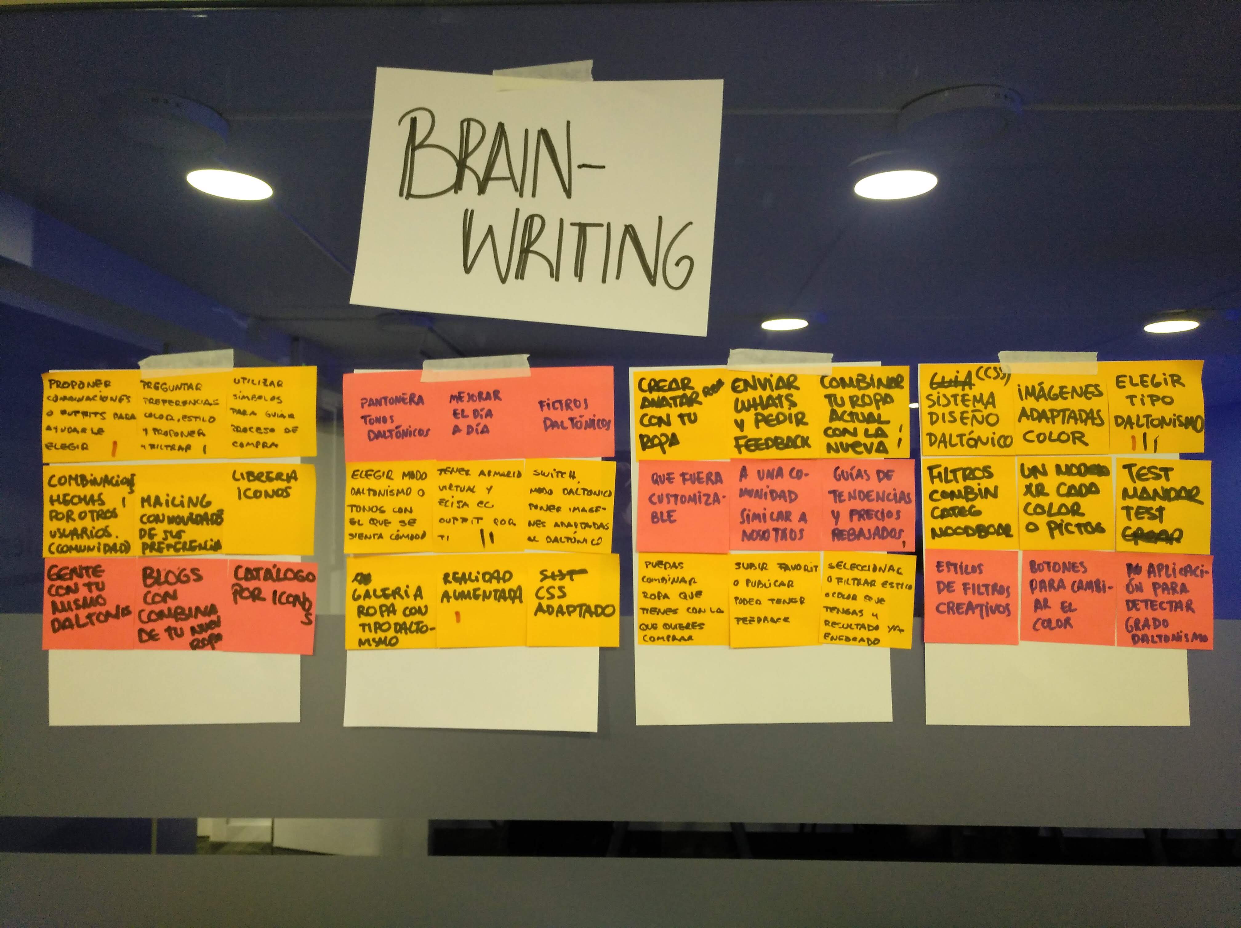 brainwriting daltonismo